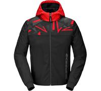 Spidi Evo Sport Sweat à capuche moto, noir/rouge, Taille XXL