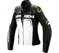 Spidi Evorider 2, veste en cuir femmes 44 Noir/Jaune Néon Noir/Jaune Néon