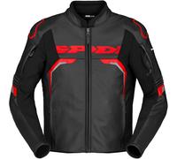 Spidi Evorider 3 Blouson en cuir de moto, Rouge, Taille 56