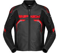 Spidi Evorider 3 Blouson en cuir de moto, Rouge, Taille 58