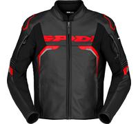 Spidi Evorider 3 Blouson en cuir de moto, rouge, taille 46 pour homme