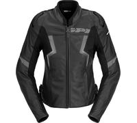 Spidi Evorider 3, veste en cuir pour femmes 48 Noir/Gris Noir/Gris