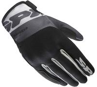 Spidi Flash-KP Tex Gants de moto pour femmes, noir-gris, taille XL