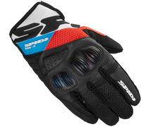 Spidi Flash-R Evo Gants de moto, rouge-bleu, taille XL pour homme
