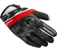 Spidi Flash-R Evo Tex Gants de moto pour femmes, Rouge, Taille M