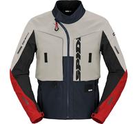 Spidi Frontier, veste en textile L Gris Clair/Bleu Foncé/Rouge/Noir Gris Clair/Bleu Foncé/Rouge/Noir