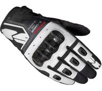 Spidi G-Carbon Gants de moto, Noir/Blanc, Taille S