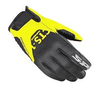 SPIDI Gants de Moto ÉLASTIQUÉ CTS-1 Noir Jaune Fluo B105-486 TG S