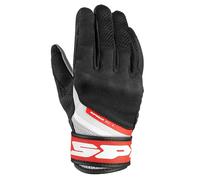 Spidi Neo-S Gants de moto, Noir/Blanc/Rouge, Taille XL