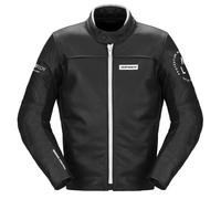 Spidi Genesis Veste en cuir de moto, noir-blanc, taille 46 pour homme
