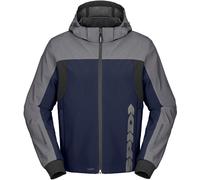 Spidi Hoodie II, veste en textile H2Out L Bleu Foncé/Argent Bleu Foncé/Argent