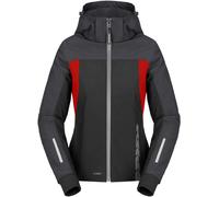 Spidi H2Out II sweat à capuche de moto pour femmes imperméable, noir/rouge, Taille XS