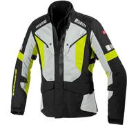 Spidi H2Out Outlander Veste textile de moto, noir/gris/jaune, Taille XL