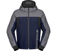 Spidi Hoodie II, veste en textile H2Out S Bleu Foncé/Argent Bleu Foncé/Argent