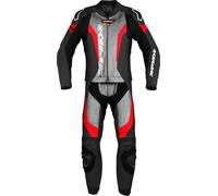 Spidi Laser Touring, costume en cuir 2pcs. 52 Noir/Gris Clair/Rouge Noir/Gris Clair/Rouge