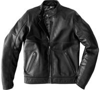 Spidi Mack Veste en cuir de moto, noir, Taille 54