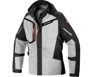 Spidi Mission-T Shield H2Out Step-InArmor Veste extérieure textile de moto, gris, taille 3XL pour homme