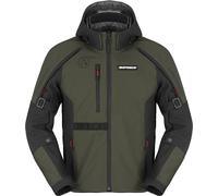 Spidi Mission-V H2Out Veste textile de moto imperméable, Vert foncé, Taille M