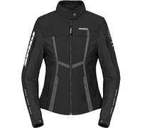 Spidi Motojoy Veste textile moto pour dames, Noir/Blanc, Taille L