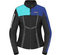 Spidi Motojoy Veste textile moto pour dames, noir/bleu, Taille M