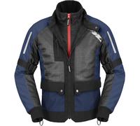 Spidi Net H2Out veste textile de moto imperméable, noir/bleu, Taille XL