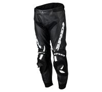 Spidi RR Pro 2 Pantalon de moto en cuir, Noir/Blanc, Taille 46