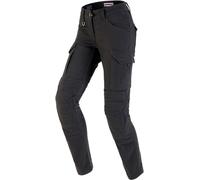 Spidi Pathfinder Cargo Pantalon textile de moto pour femmes, noir-gris, taille 30