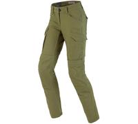 Spidi Pathfinder Cargo Pantalon textile de moto pour femmes, Vert militaire, Taille 34
