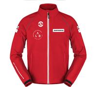 Spidi Pit Lane Blouson textile de moto, Rouge, Taille 3XL