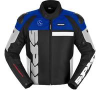Spidi Progressive Net WindOut Veste textile de moto, noir-blanc-rouge-bleu, taille XL pour homme