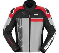 Spidi Progressive Net WindOut Veste textile de moto, Noir/Gris/Rouge, Taille S
