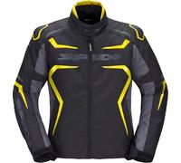 Spidi Race-Evo H2Out Veste textile de moto, noir/gris/néon, Taille XXL