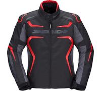 Spidi Race-Evo H2Out Veste textile de moto, noir/rouge, Taille S