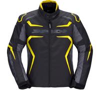 Spidi Race-EVO, veste en textile H2Out L Noir/Gris/Jaune Néon Noir/Gris/Jaune Néon