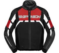 Spidi Rapid, veste textile/cuir H2Out XXL Noir/Blanc/Rouge Noir/Blanc/Rouge