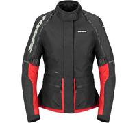 Spidi Ridemaster Veste textile moto pour femmes imperméable, Rouge, Taille 2XL