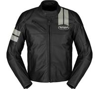 Spidi Roar Blouson de moto en cuir, noir-blanc, taille 48 pour homme