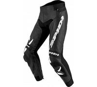 Spidi RR Pro 2 Wind Pantalon en cuir de moto, Noir/Blanc, Taille 56