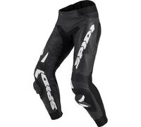 Spidi RR Pro Warrior Pantalon de moto en cuir, Noir/Blanc, Taille 52