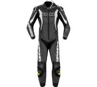 Spidi Sport Warrior Pro, combinaison en cuir, 1 pièce, perforée 50 Noir/Blanc Noir/Blanc