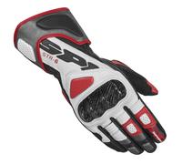 Spidi STR-6 Gants de moto, Noir/Blanc/Rouge, Taille L