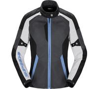 Spidi Tek Net Veste de moto pour dames, Gris/bleu, Taille L