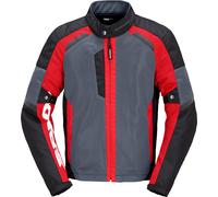 Spidi Tek Net Veste moto, noir-gris-rouge, taille XL pour homme