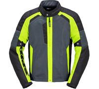 Spidi Tek Net Veste moto, noir-gris-jaune, taille S pour homme