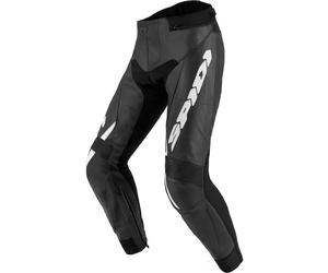 Spidi Tekker 2 Pantalon en cuir de moto, noir-blanc, taille 56 pour homme