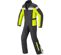 Spidi Touring Rain Kit Two Piece Ensemble de pluie moto, noir-jaune, taille M pour homme