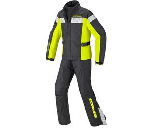 Spidi Touring Rain Kit Two Piece Ensemble de pluie moto, noir/jaune, Taille S