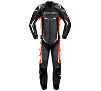 Spidi Track Wind Pro Combinaison de cuir de moto One Piece, Noir/Blanc/Rouge, Taille 46