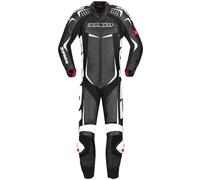 Spidi Track Wind Pro Combinaison de cuir de moto One Piece, Noir/Blanc, Taille 46