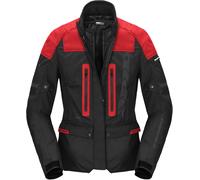 Spidi Traveler 3 Evo H2Out veste textile de moto pour dames imperméable à l’eau, noir-rouge, taille 2XL pour femmes